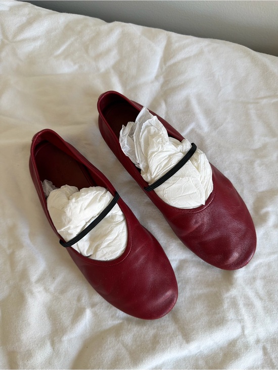The Row Shoes - The Row Red Ballet Flat Size 35.5